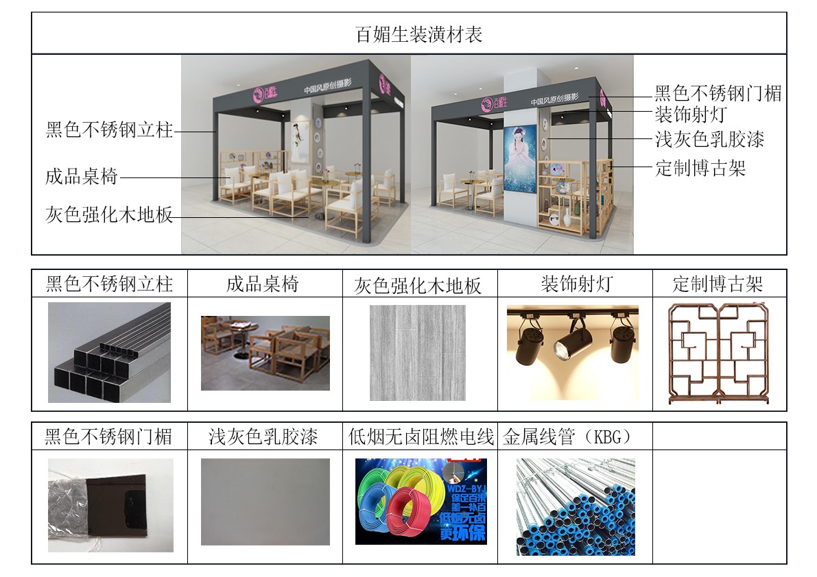 店鋪百媚生攝影店室內(nèi)裝修設(shè)計(jì)